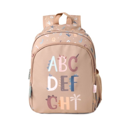 MOCHILA MEDIANA ESCOLAR FUNNY LETTERS