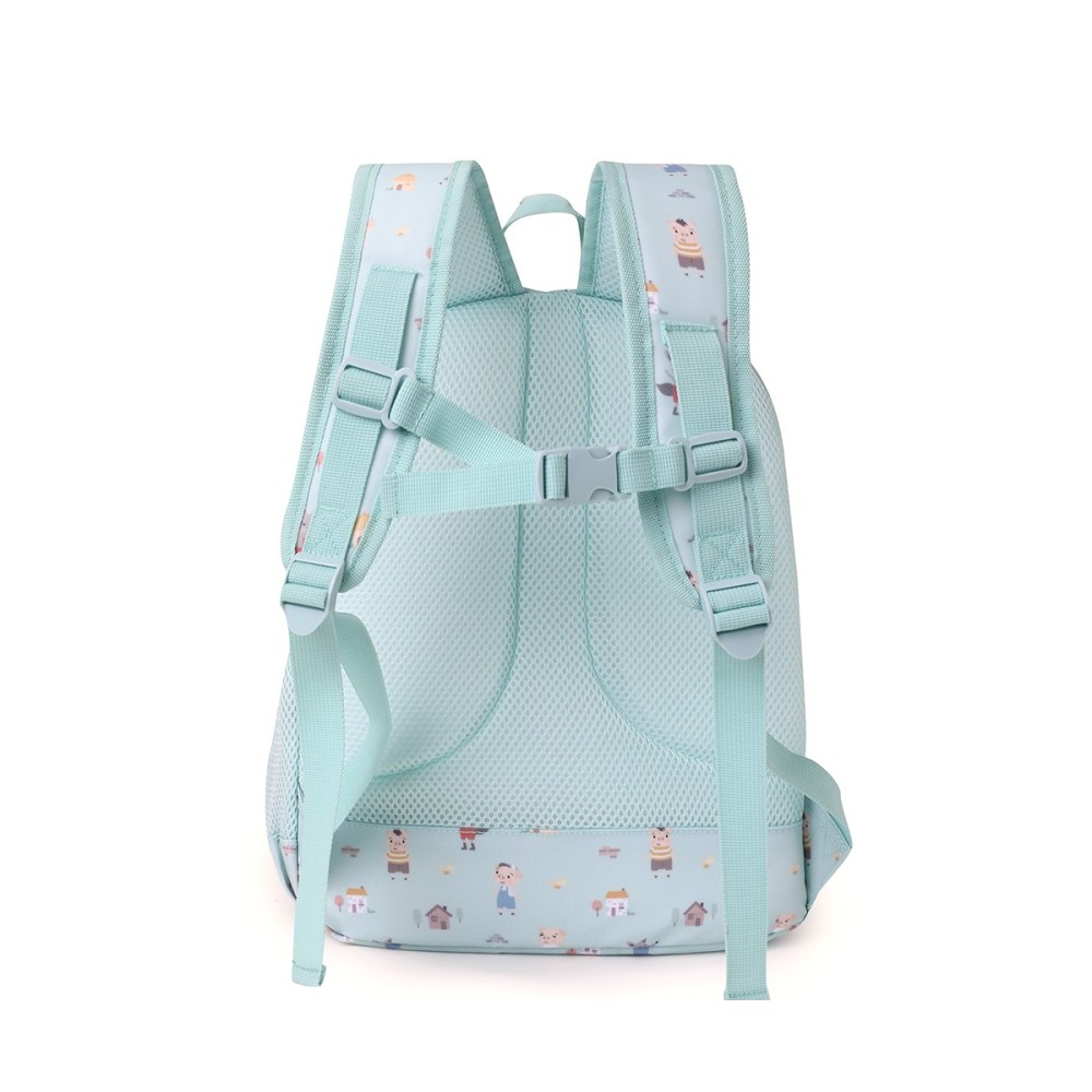 MOCHILA MEDIANA ESCOLAR LOS 3 CERDITOS 2