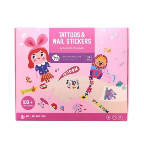 SET STICKERS UÑAS Y TATTOOS