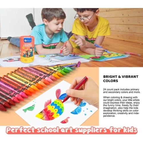 CRAYÓN LAVABLE (24 UD.)