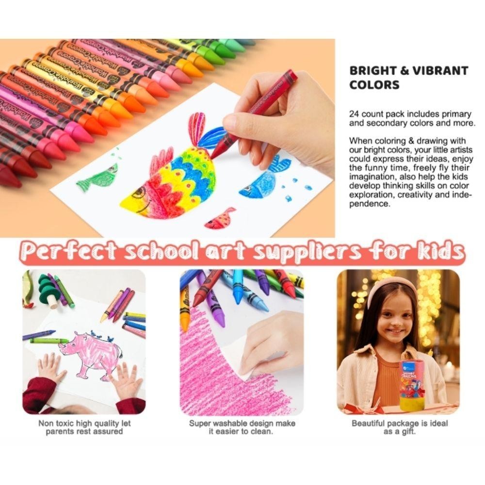 CRAYÓN LAVABLE (24 UD.)