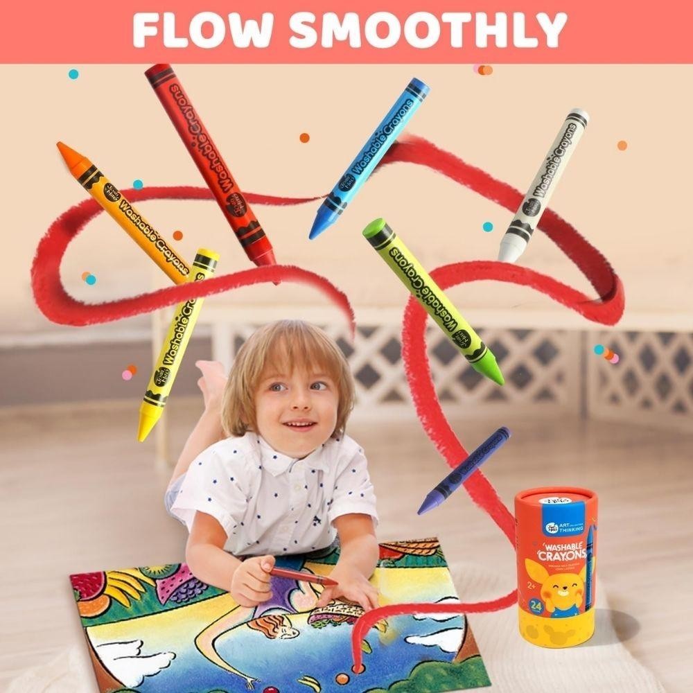 CRAYÓN LAVABLE (24 UD.)