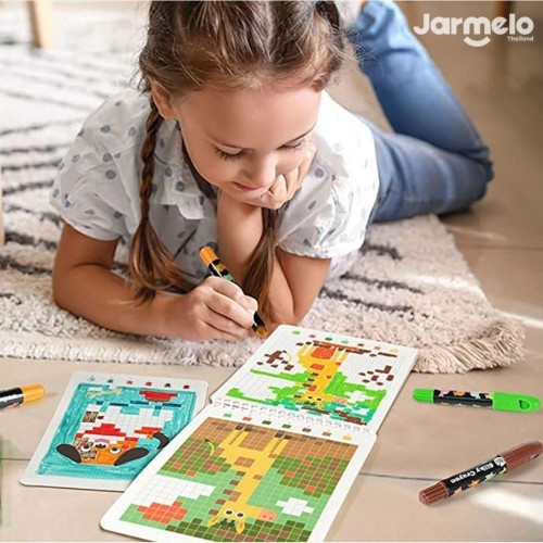 CUADERNO PIXEL ART ANIMAL WORLD