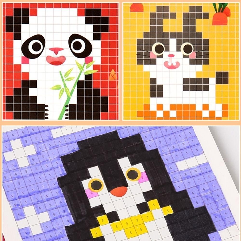 CUADERNO PIXEL ART ANIMAL WORLD