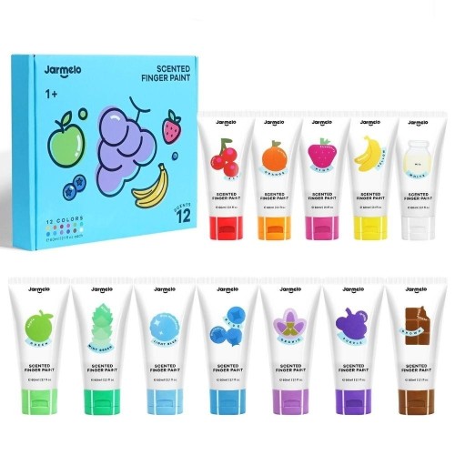 PINTURA DE DEDOS PERFUMADA 12U