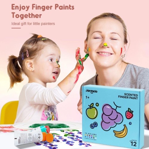 PINTURA DE DEDOS PERFUMADA 12U