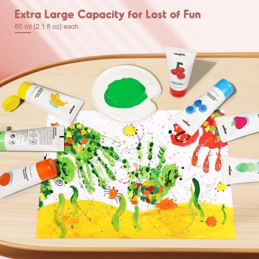 PINTURA DE DEDOS PERFUMADA 12U