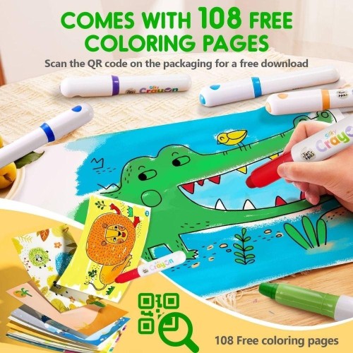 CRAYÓN ULTRA SUAVE LAVABLE (12 )