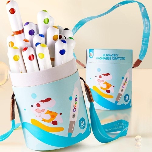 CRAYÓN ULTRA SUAVE LAVABLE (24 un.)