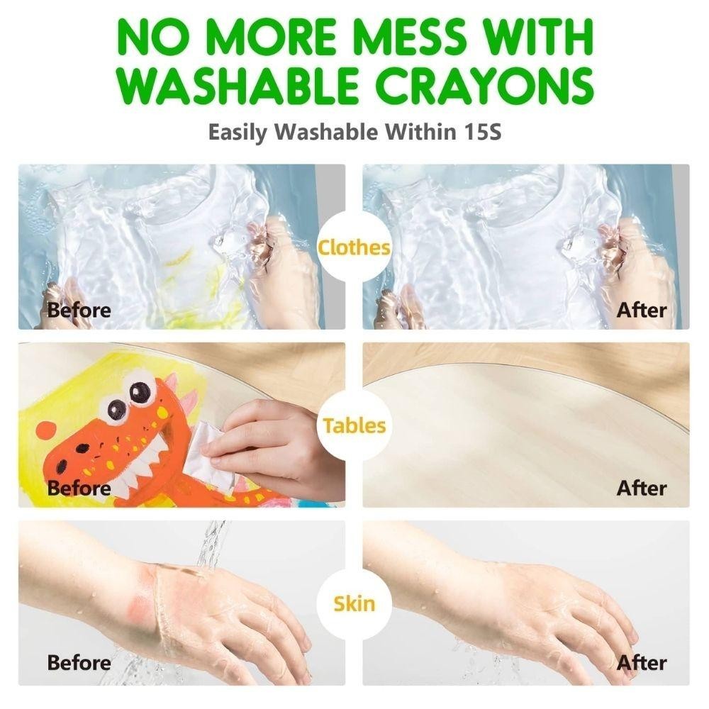 CRAYÓN ULTRA SUAVE LAVABLE (24 un.)