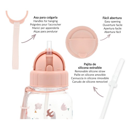 BOTELLA AGUA TRITAN  350 ML GEOMETRIC NATURE