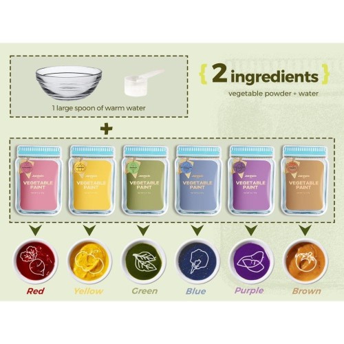 PINTURA VEGETAL EN POLVO NATURAL