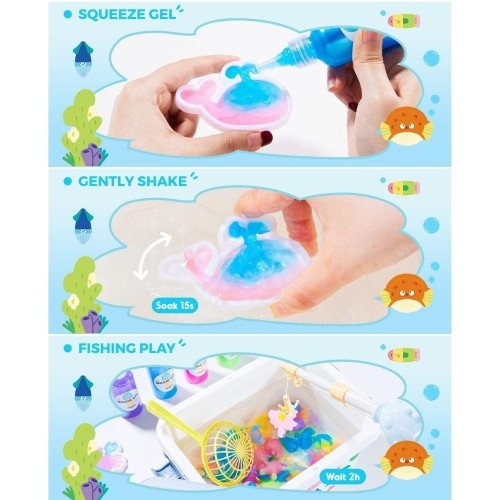 SET FIGURITAS DE GEL 3D EN AGUA