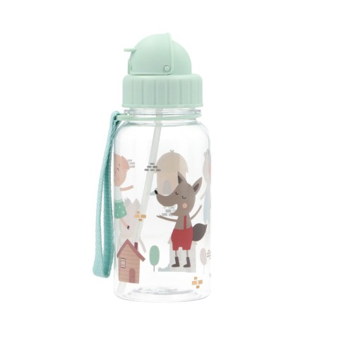 BOTELLA AGUA TRITAN  350 ML LOS 3 CERDITOS.