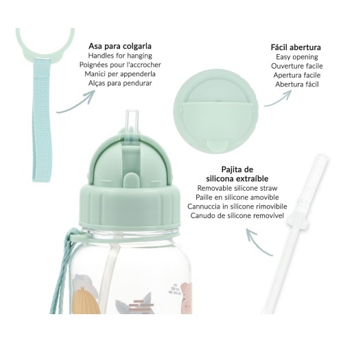 BOTELLA AGUA TRITAN  350 ML LOS 3 CERDITOS.