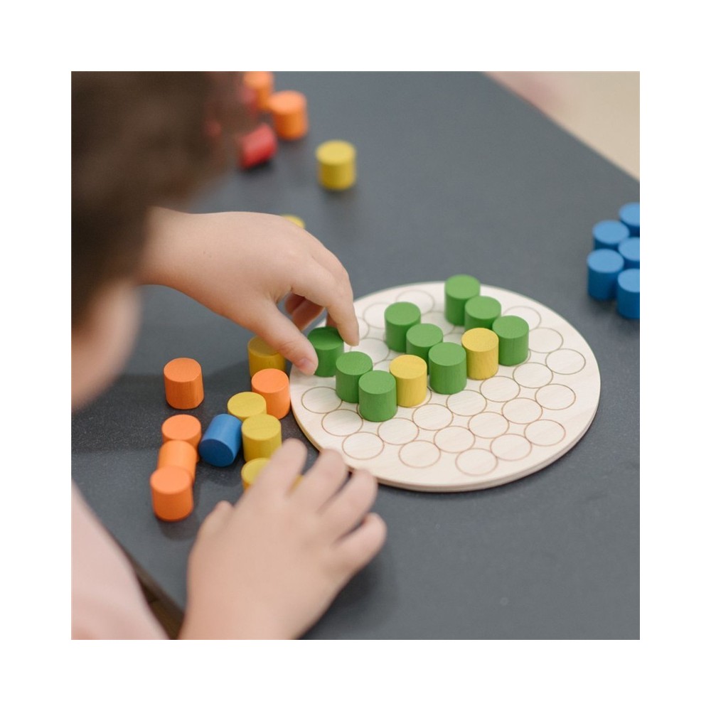 CAJA FICHAS CON PATRONES MONTESSORI