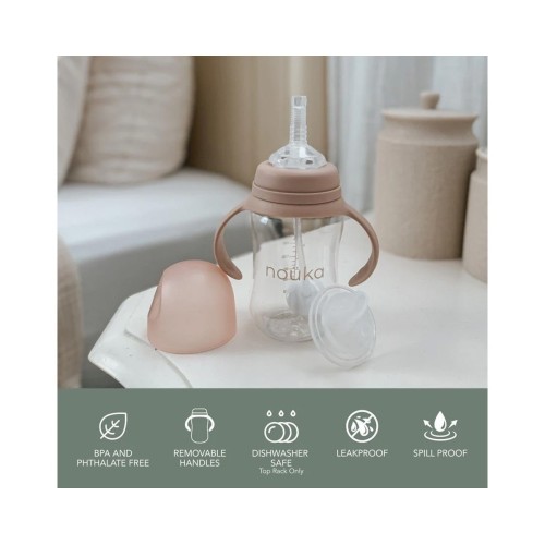 TAZA TRANSITIONAL PAJITA 240 ROSA EMPOLVADO