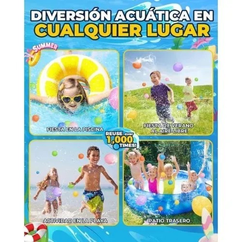 GLOBOS AGUA 6U.RAINBOW