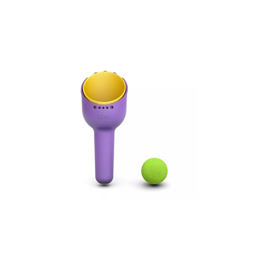 RAKBI SET DE PALAS Y RASTRILLO MORADO / AMARILLO