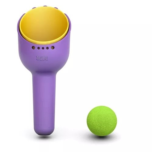 RAKBI SET DE PALAS Y RASTRILLO MORADO / AMARILLO