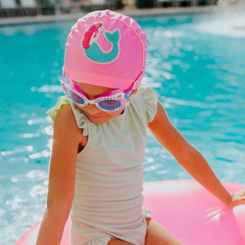 MERMAID SWIN CAP ROSA