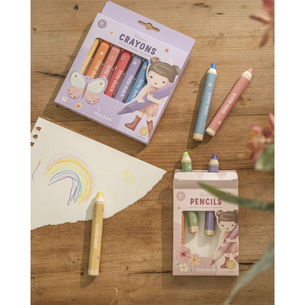 CRAYONES DE CERA ROSA