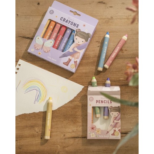 CRAYONES DE CERA ROSA