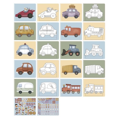 LIBRO RECORTA Y PINTA BEHICULO