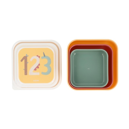 3 CAJAS ALMUERZO FUNNY LETTERS