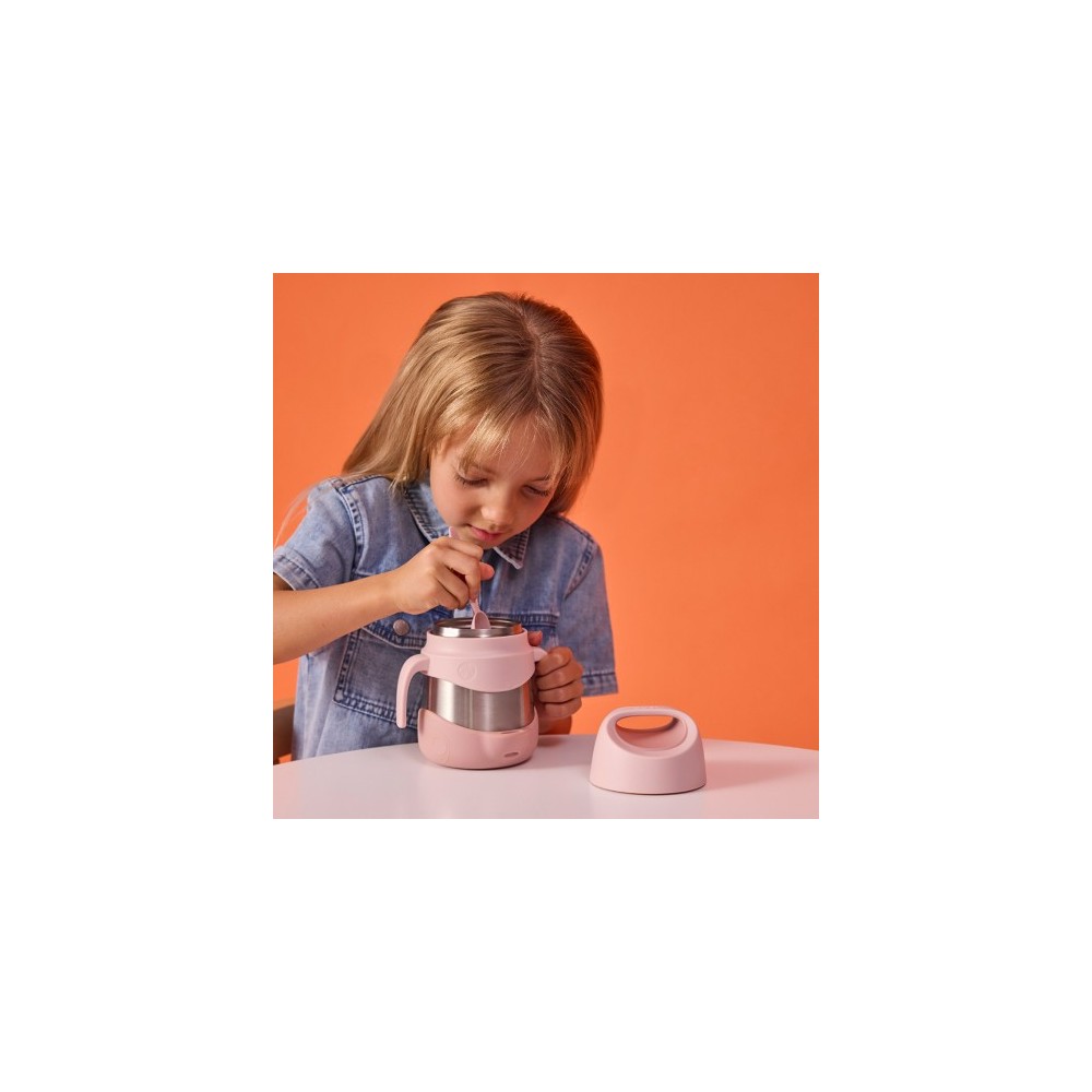 TERMO CON CUCHARA ROSA EMPOLVADO