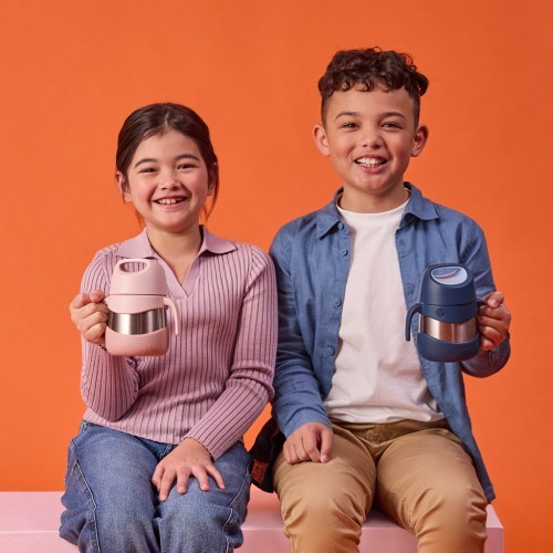 TERMO CON CUCHARA ROSA EMPOLVADO