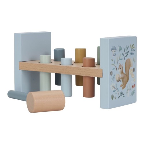 BANCO DE GOLPEO FOREST FRIENDS AZUL