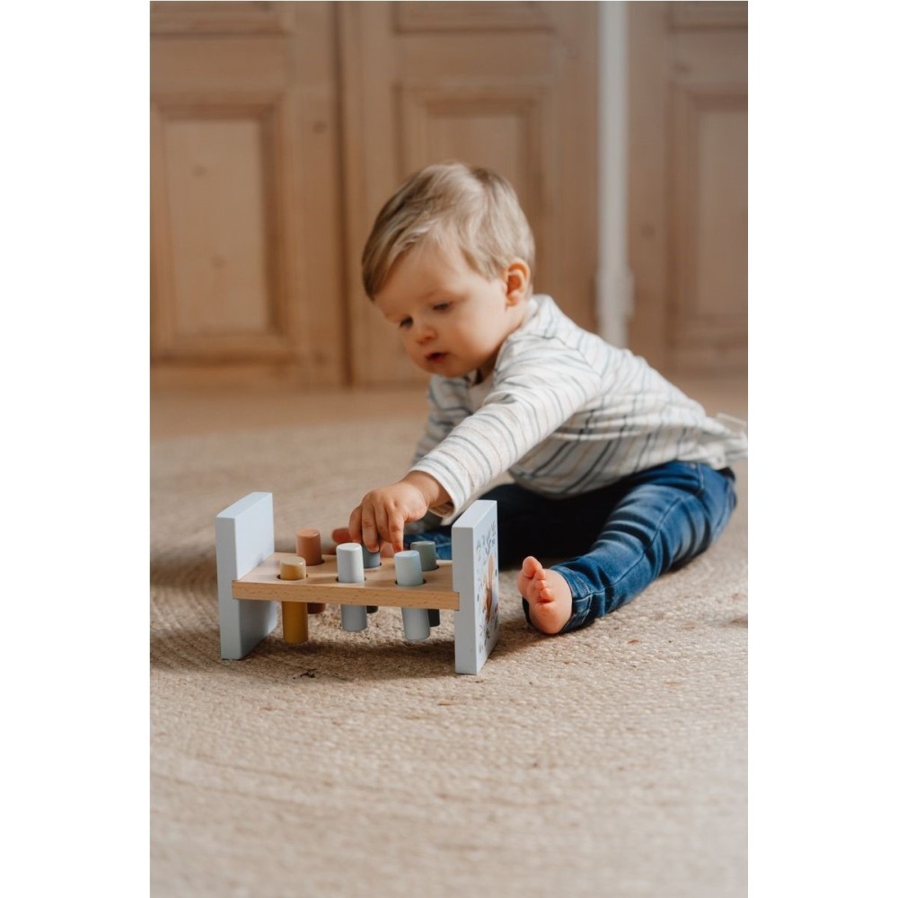 BANCO DE GOLPEO FOREST FRIENDS AZUL