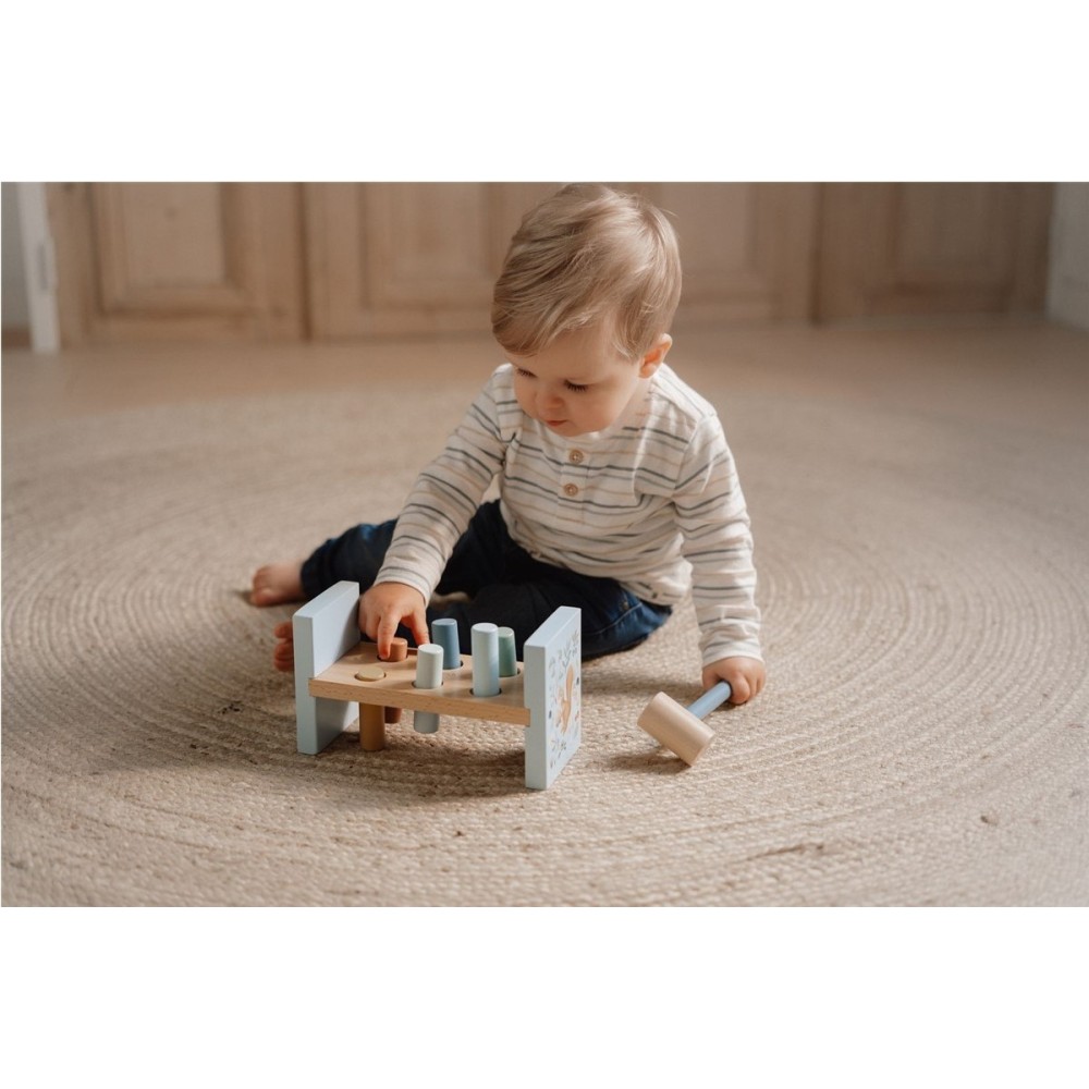 BANCO DE GOLPEO FOREST FRIENDS AZUL