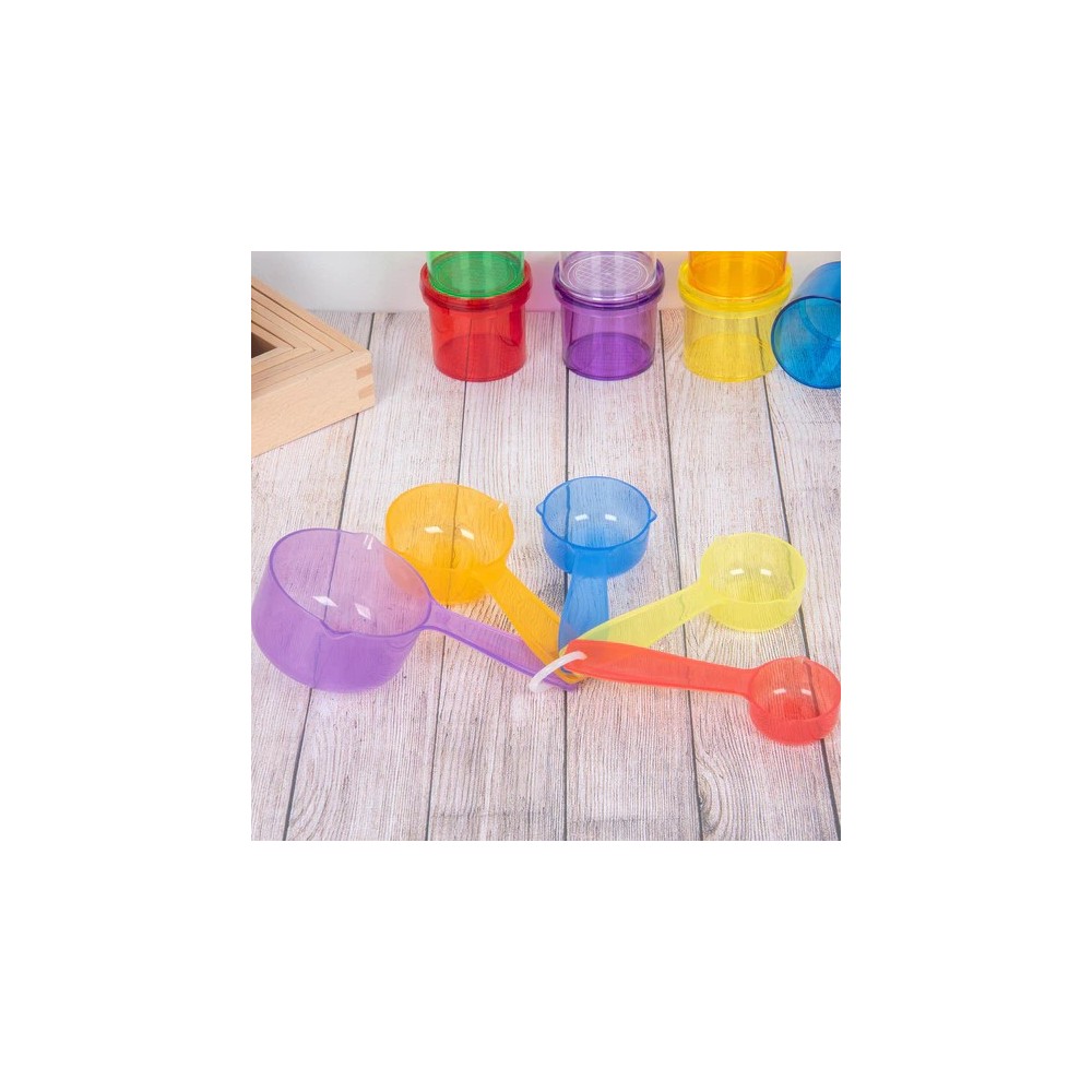 TAZA MEDIDORA DE COLOR TRANSLUCIDO 5 U. 2