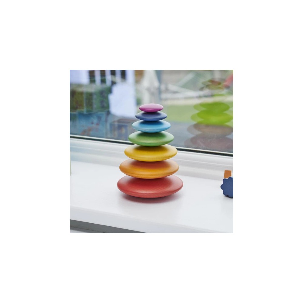 RAINBOW WOODEN BUTTONS