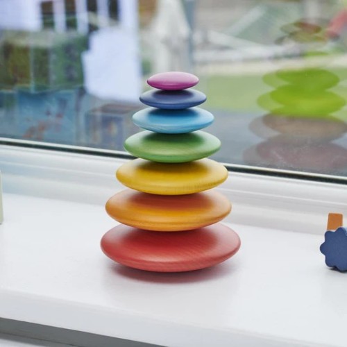 RAINBOW WOODEN BUTTONS