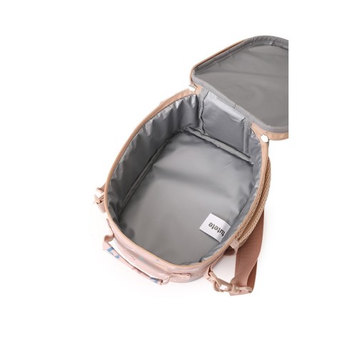 BOLSA MERIENDA 3 D MARRON.