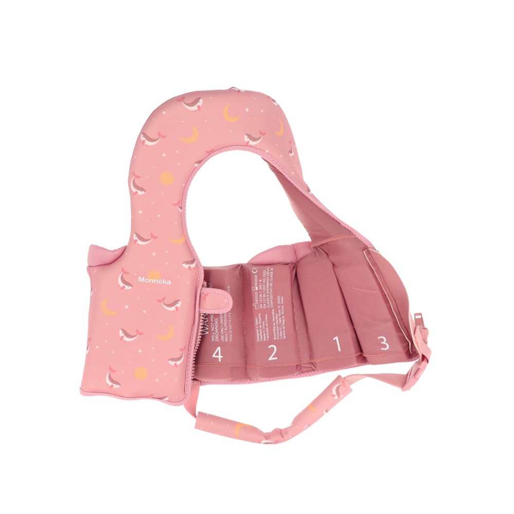 CHALECO FLOTACION APRE, 1-2 AÑOS WHALE PINK