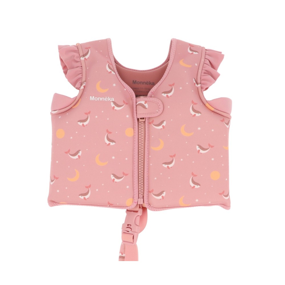 CHALECO FLOTADOR APRENDIZAJE WHALE PINK