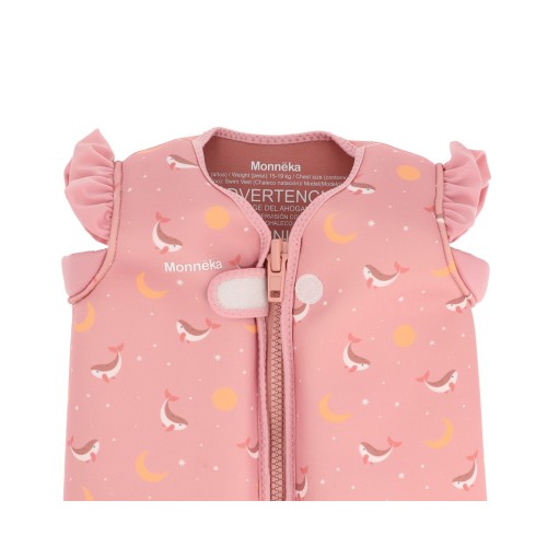 CHALECO FLOTADOR APRENDIZAJE WHALE PINK
