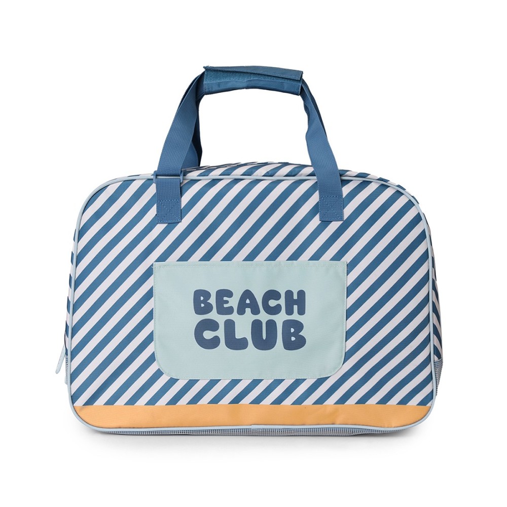 BOLSO DE PLAYA ANTIARENA STRIPE BLUE BEYOND