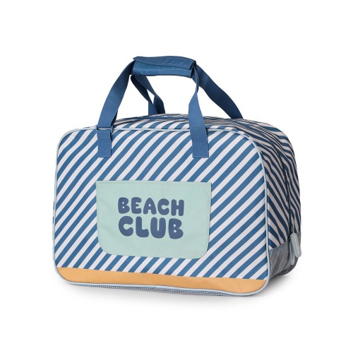 BOLSO DE PLAYA ANTIARENA STRIPE BLUE BEYOND