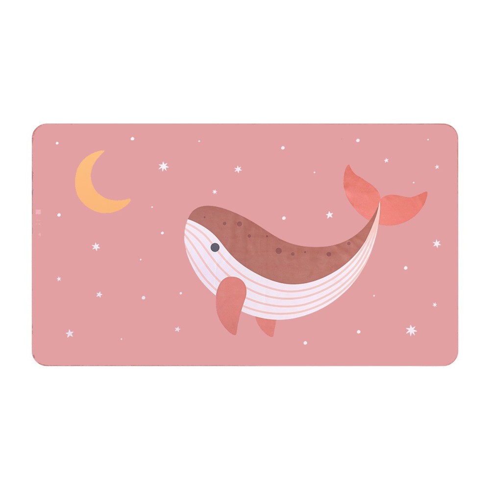 TOALLA PLAYA MICROFIBRA WHALE PINK