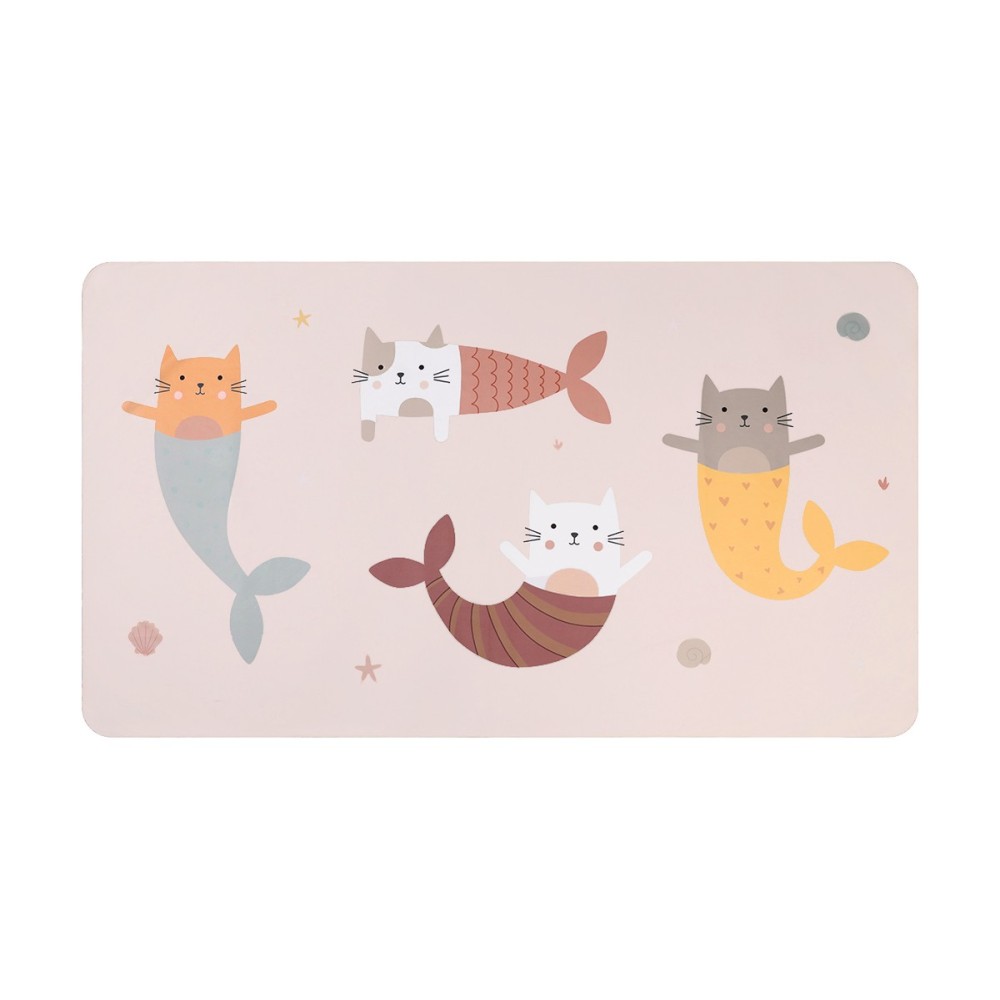 TOALLA PLAYA MICROFIBRA MERMAID CATS
