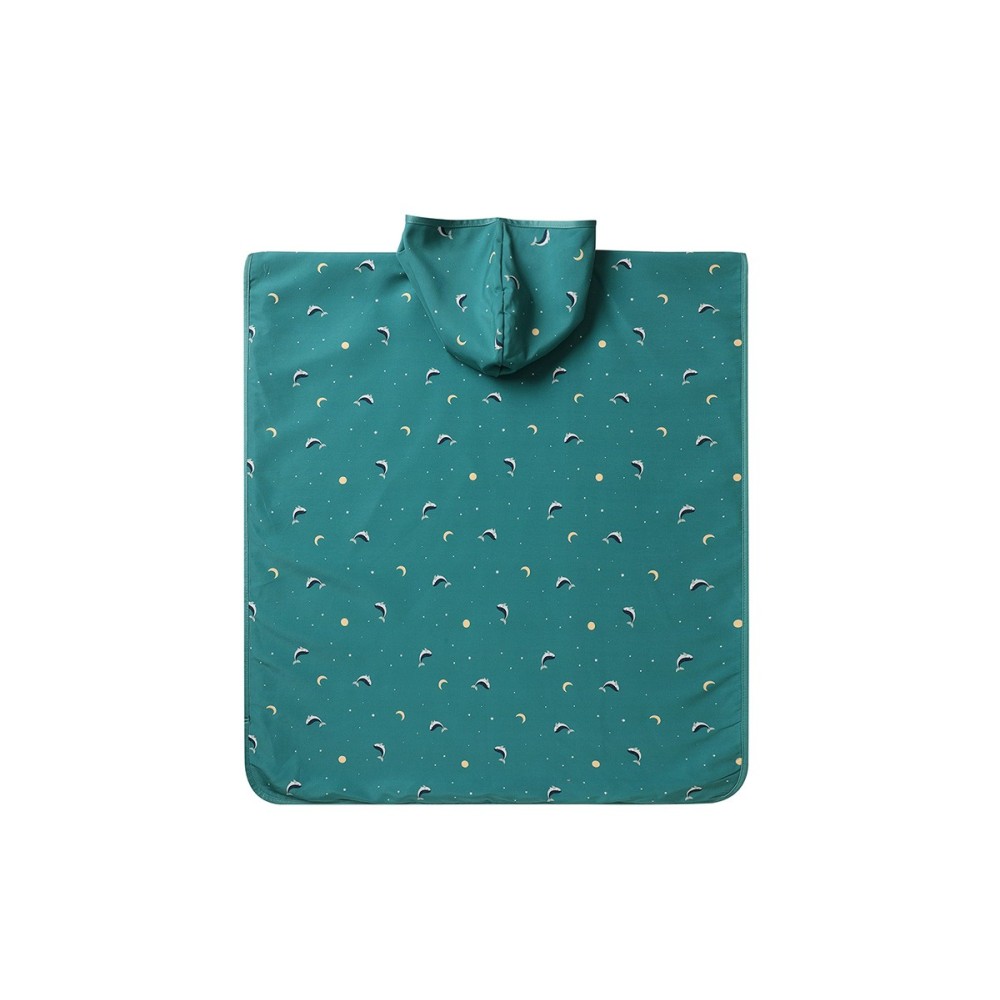 PONCHO DE PLAYA MONNEKA WHALE TEAL