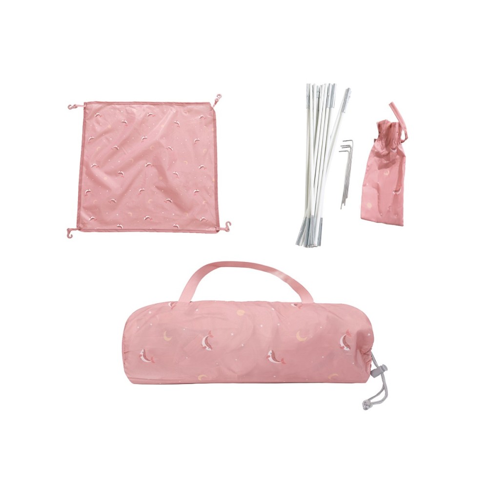 CARPA CON PROTECTOR ANTIMOSQUI WHALE PINK