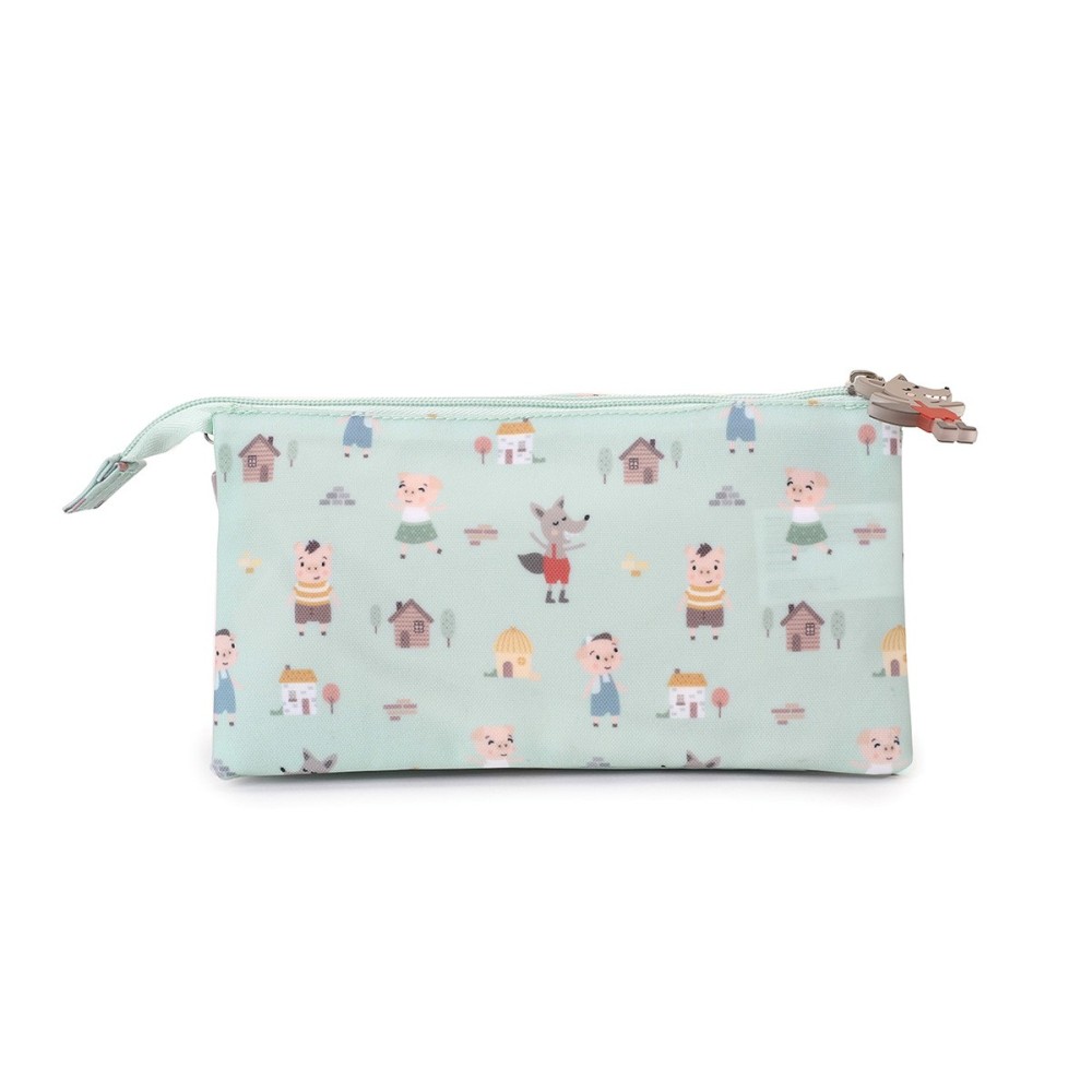 ESTUCHE 3 COMPARTIMENTOS LOS 3 CERDITOS