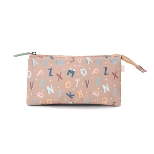 ESTUCHE 3 COMPARTIMENTOS FUNNY LETTERS