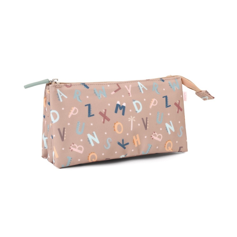 ESTUCHE 3 COMPARTIMENTOS FUNNY LETTERS 2